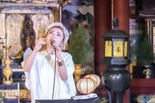 浜松市やらまいか大使スーパーモデル歌手ERIKO鴨江寺でコンサート5