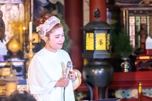 浜松市やらまいか大使スーパーモデル歌手ERIKO鴨江寺でコンサート①