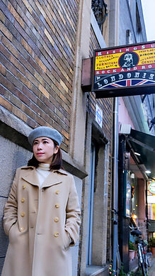 浜松市やらまいか大使スーパーモデル歌手ERIKO秋の街並みを歩く④